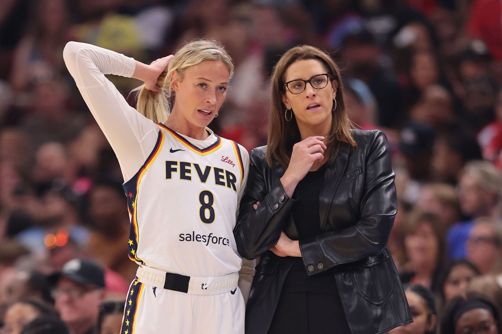Stephanie White speaks on Sophie Cunningham&#039;s impact on Fever. (Photo: GETTY)
