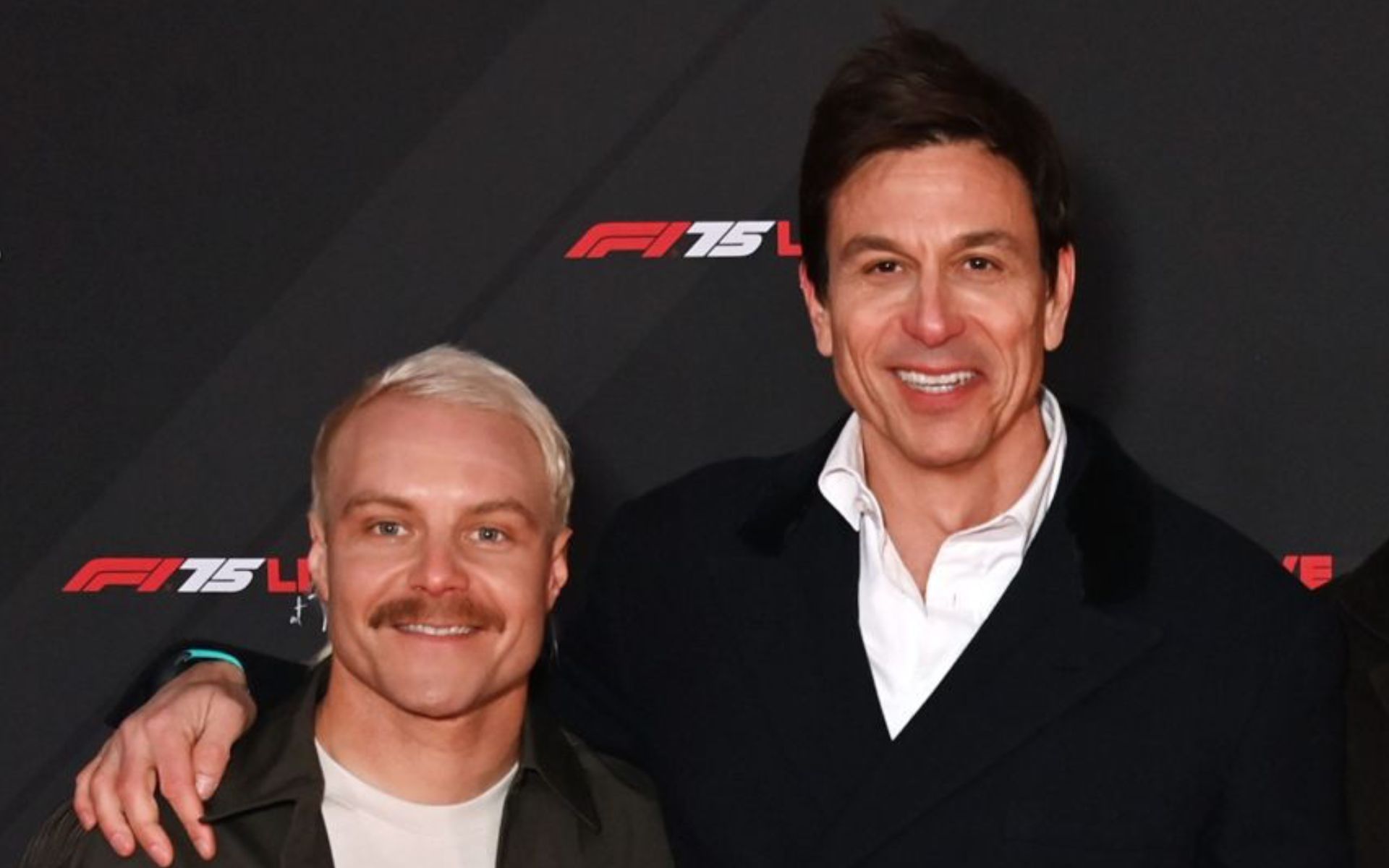 Valtteri Bottas (L) and Toto Wolff (R) 