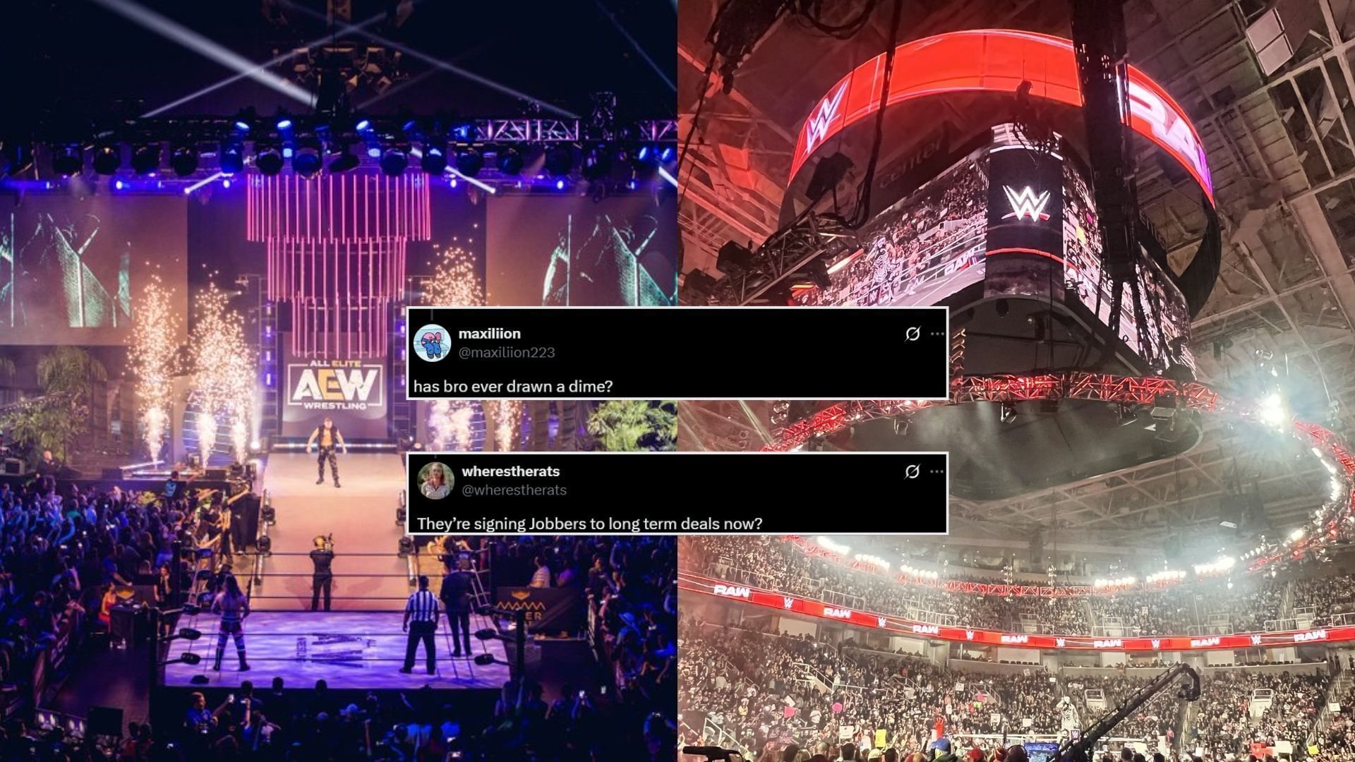 WWE and AEW are top players in the wrestling industry [photo: AEW