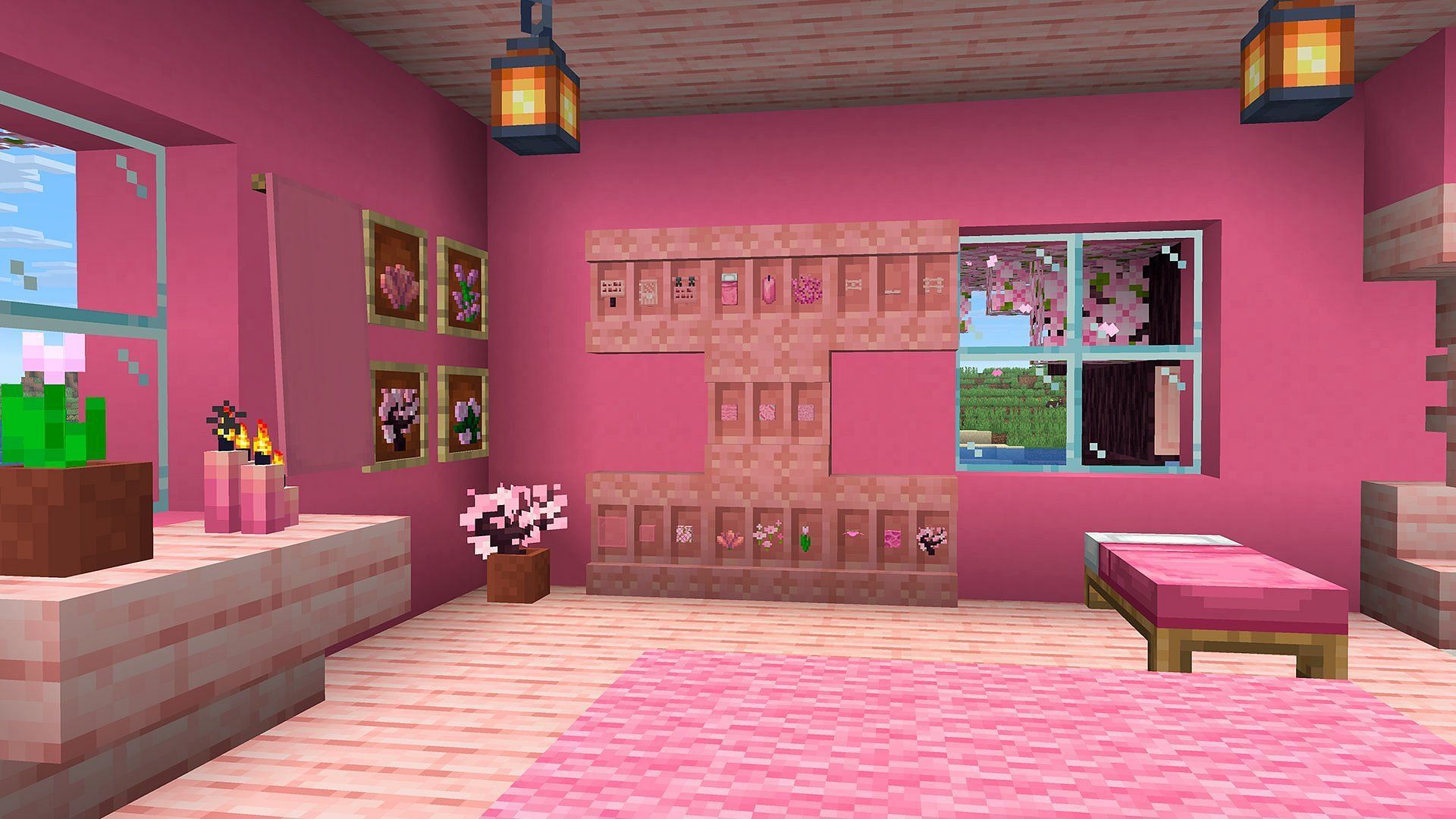 The shelf block is soon coming to Minecraft (Image via Mojang Studios)