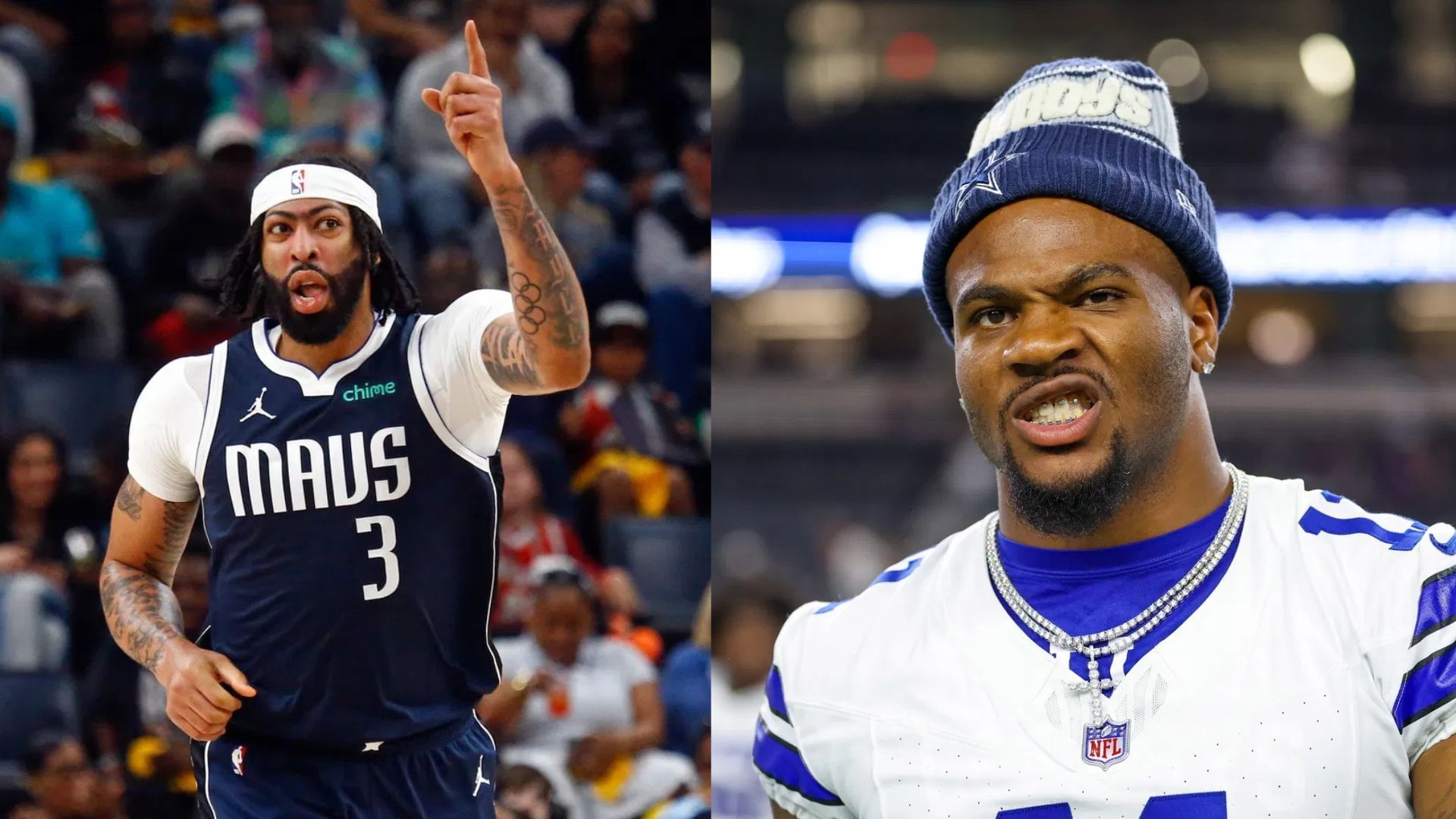 Anthony Davis (left) and Micah Parsons (right) [Image credits: Imagn]