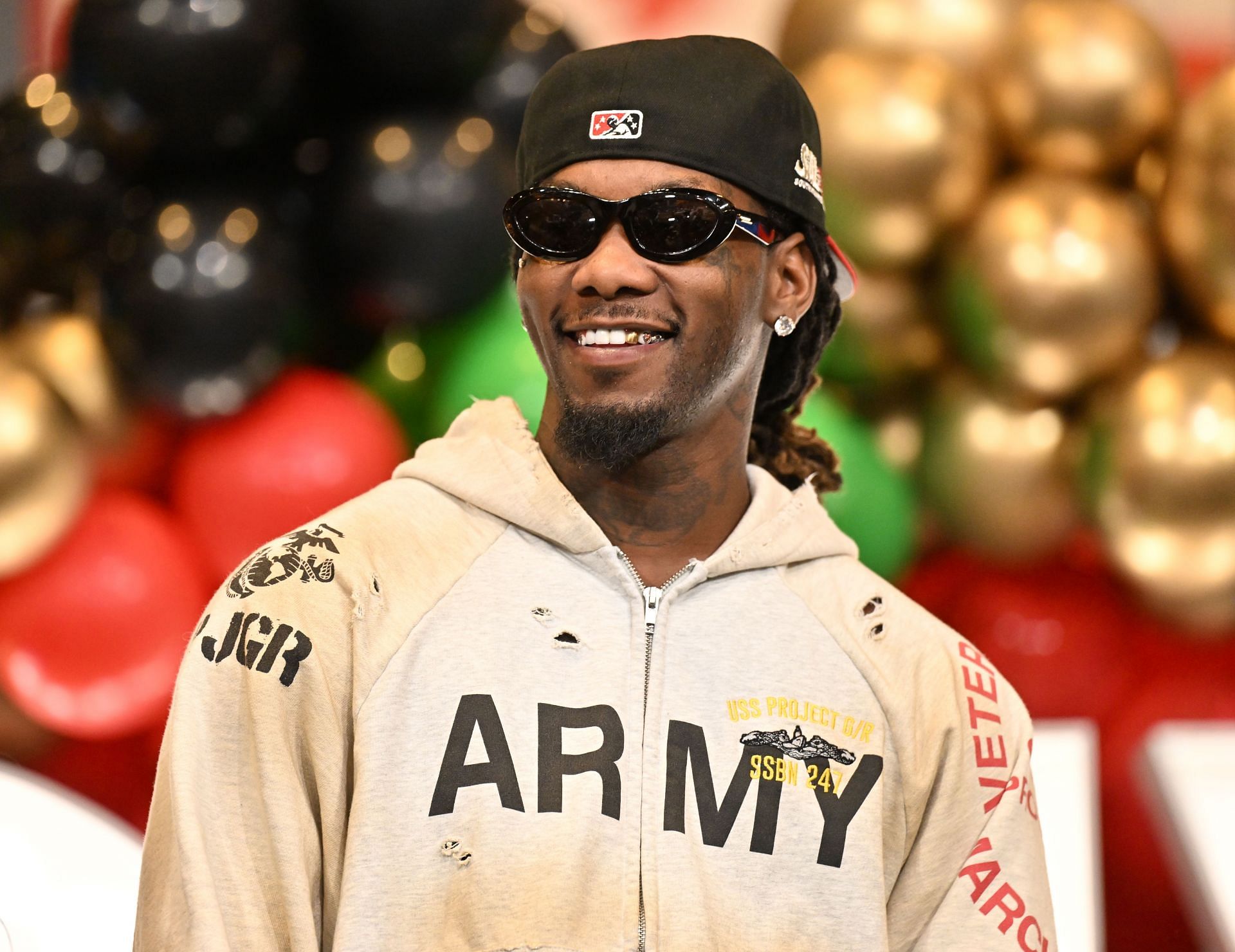 Nouveau Bar &amp; Grill Winter Wonderland Experience Holiday Toy Drive With Offset - Source: Getty
