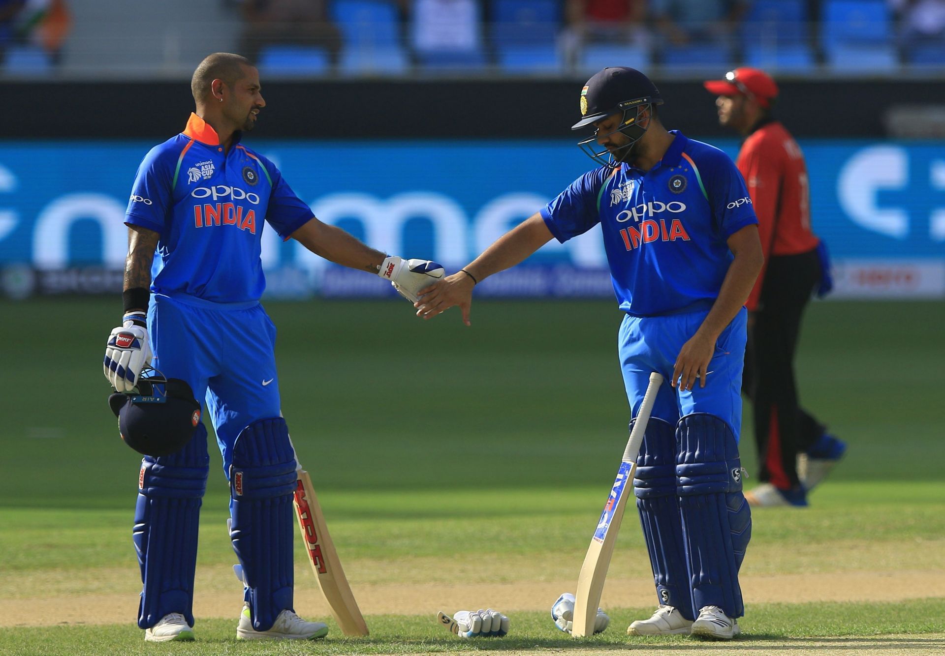Shikhar Dhawan (left) and Rohit Sharma (Image Credits: Getty Images)