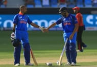 Shikhar Dhawan (left) and Rohit Sharma (Image Credits: Getty Images)