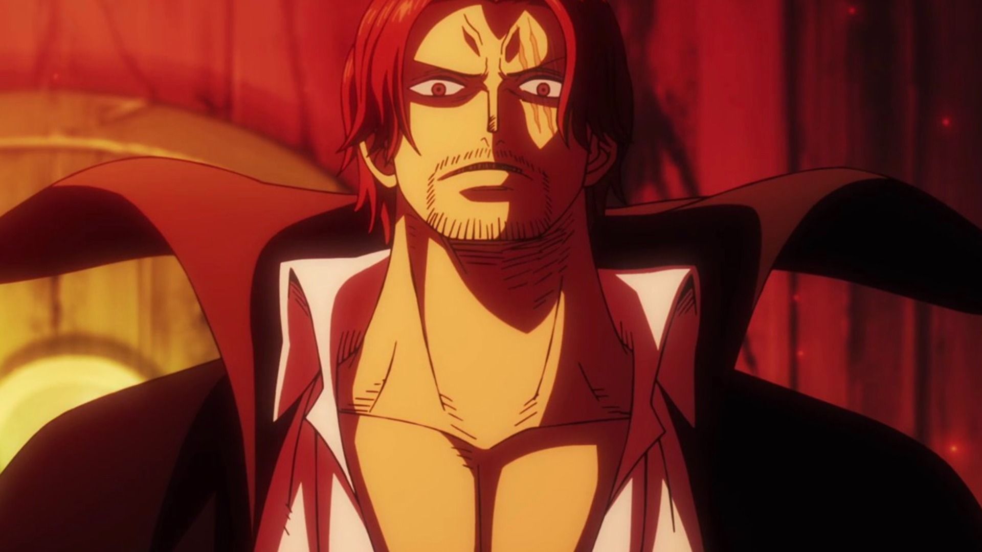 Shanks as seen in anime (Image via Toei Animation)