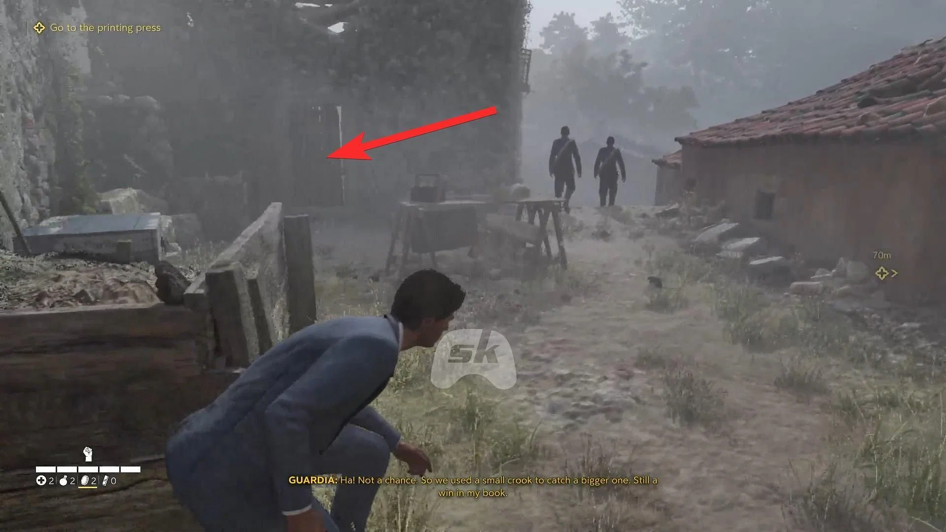 Unlock the door when the guards leave (Image via Sportskeeda Gaming || 2K)