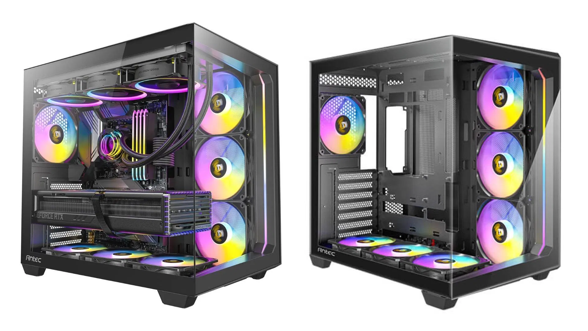This Antec C5 ARGB build features the powerful RTX 5070 Ti GPU (Image via Antec)