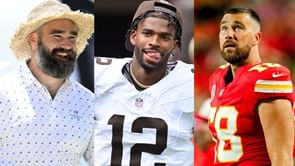 "I would love to f**king see Shedeur" - Travis Kelce snaps back at Jason Kelce as Eagles vet defends Kevin Stefanski for picking Dillon Gabriel as QB2