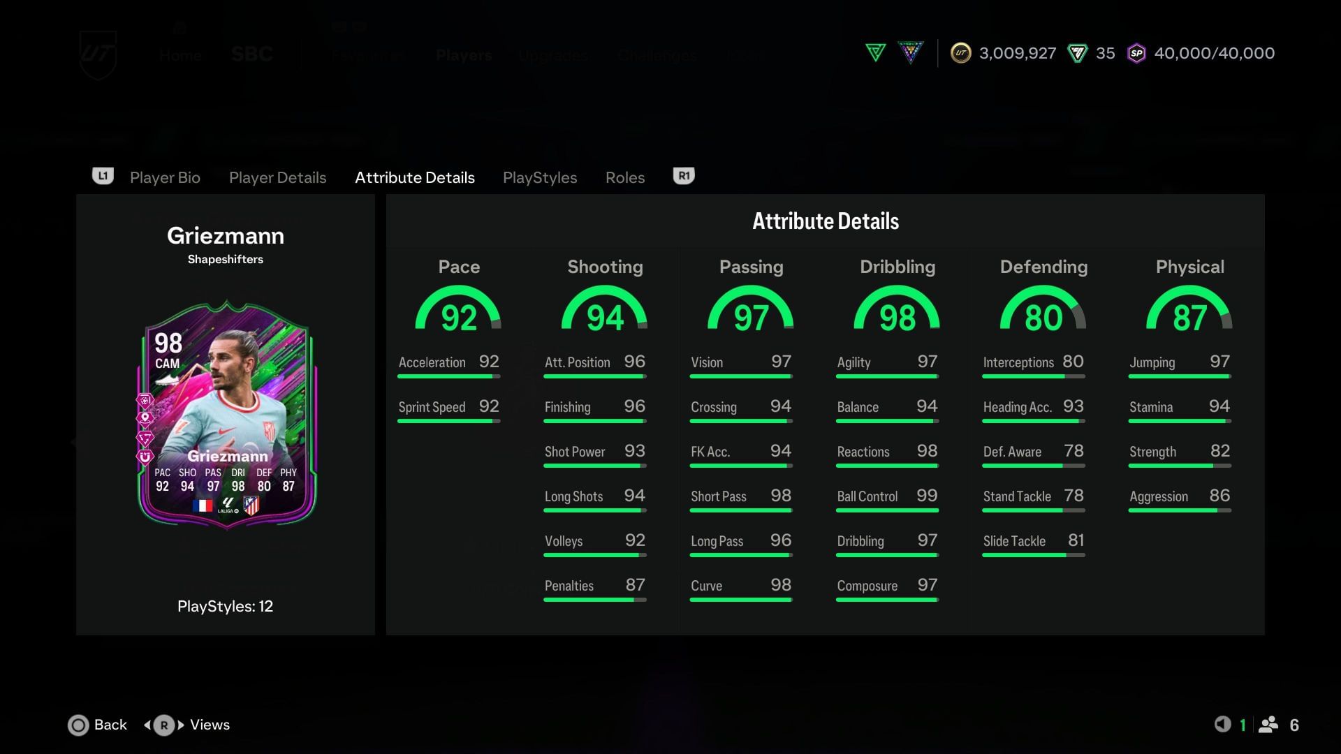 The stats (Image via EA Sports)