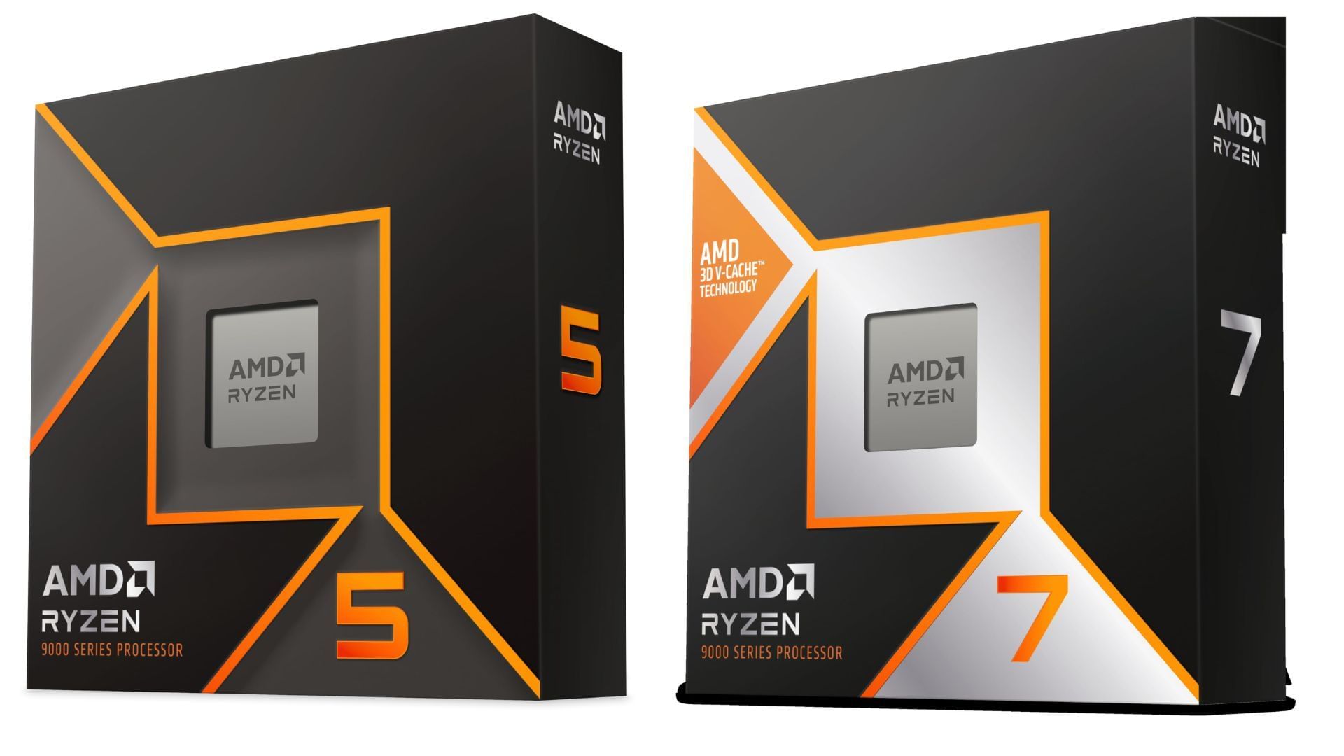 The Ryzen 7 9800X3D and Ryzen 5 9600X are popular gaming CPUs in 2025 (Image via Amazon)