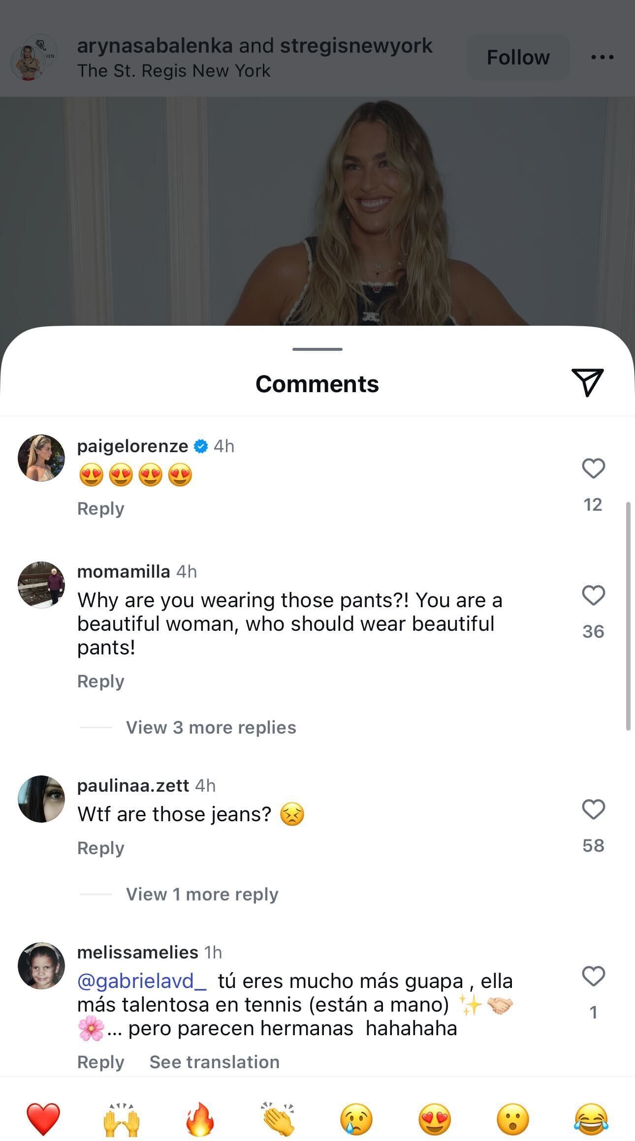 Comments section