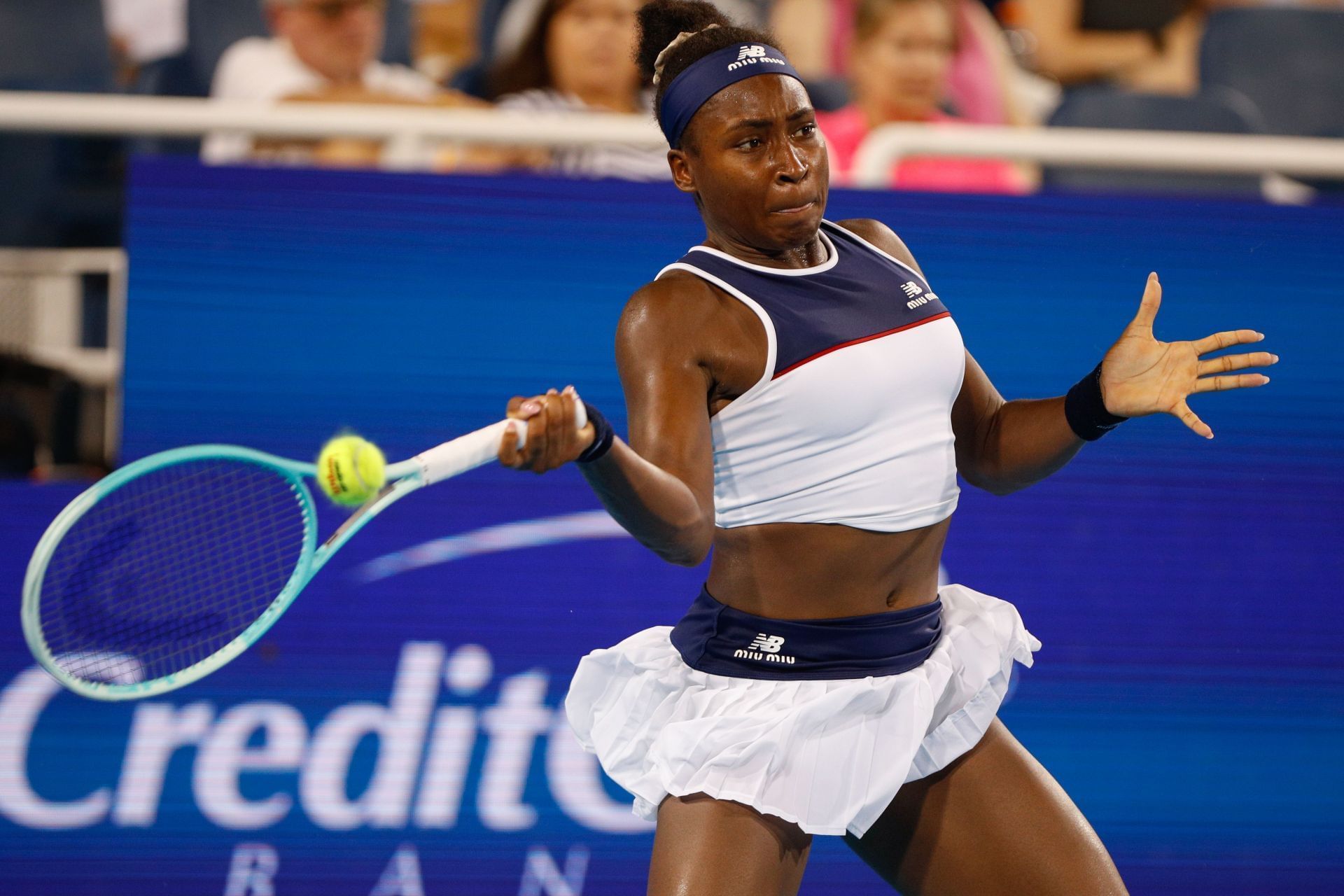 Coco Gauff in action at Cincinnati - Source: Getty