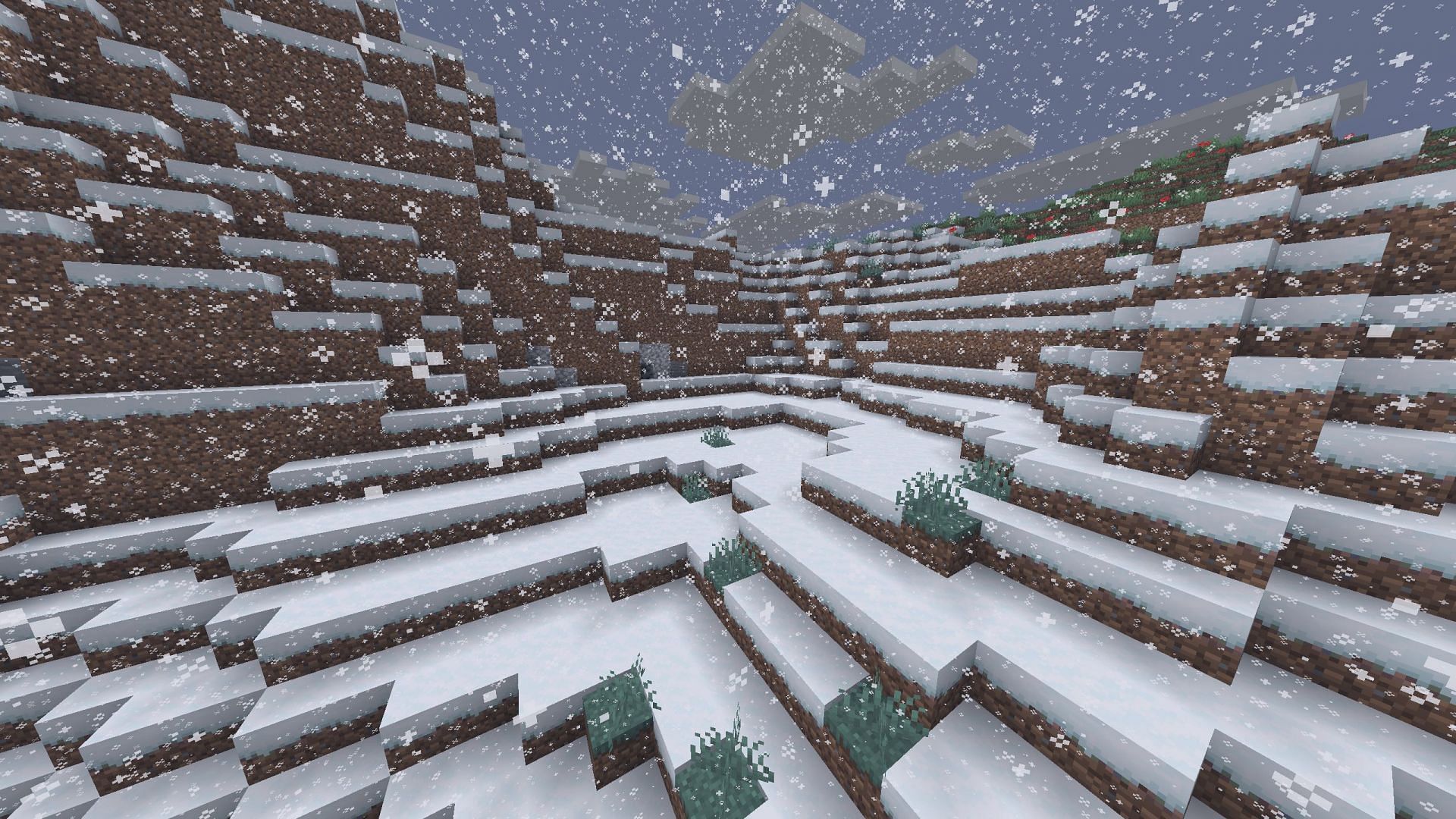 Snowy Plains biome can get new features like a new structure (Image via Sportskeeda Gaming || Mojang Studios)