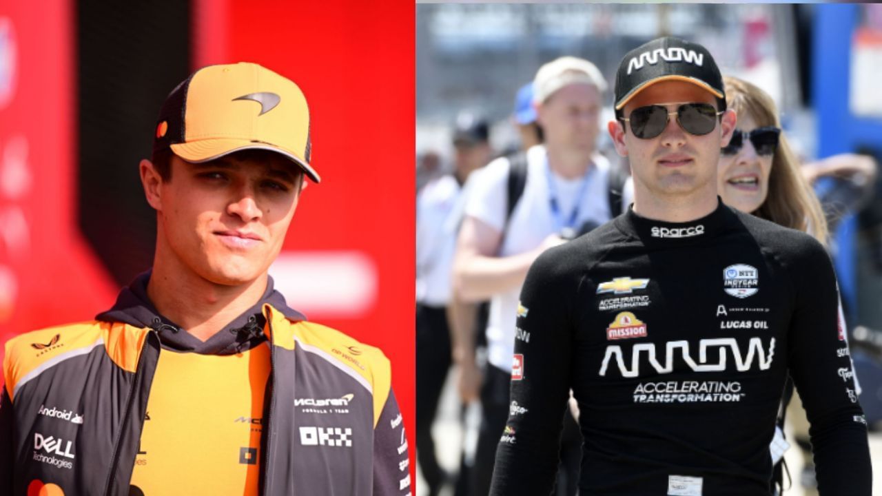 Lando Norris and Pato O