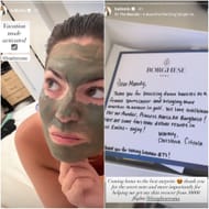 Screenshot of Amanda Balionis's Instagram stories (via @balionis)