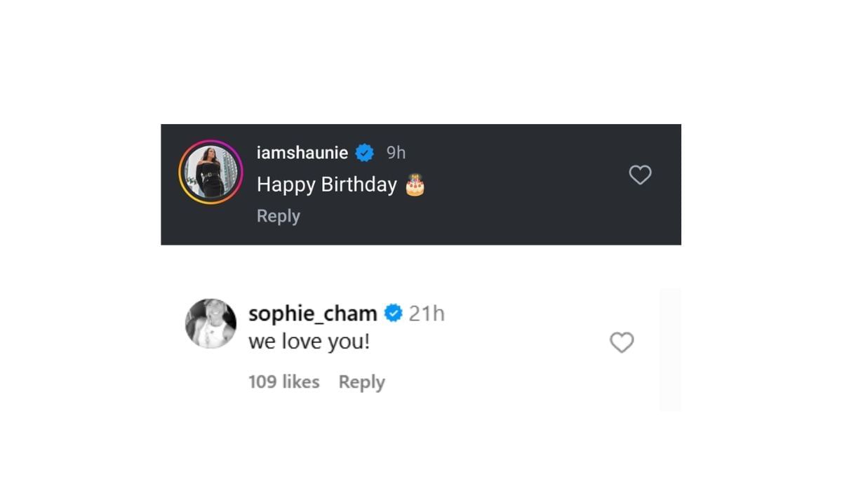 Shaunie Henderson and Sophie Cunningham respond to Sydney Colson&#039;s post (Source: Instagram/Sydney Colson)