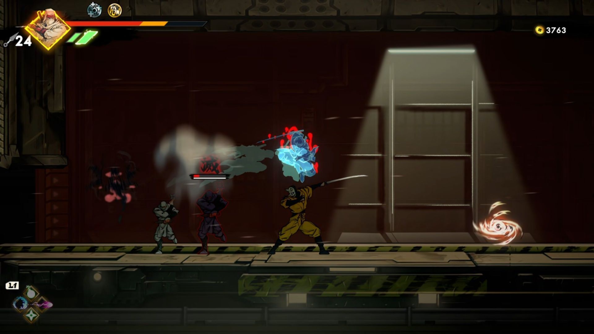 You&#039;ll have to battle a few waves of enemies to get the Health Boost (Image via SEGA)
