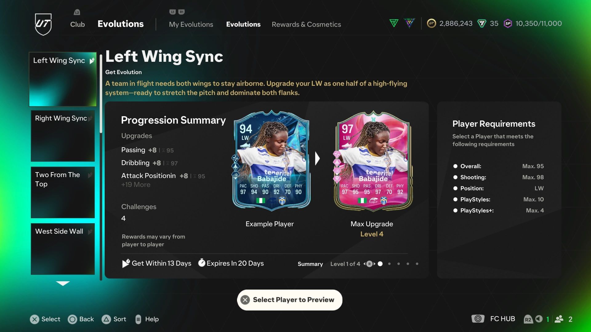 The requirements (Image via EA Sports)