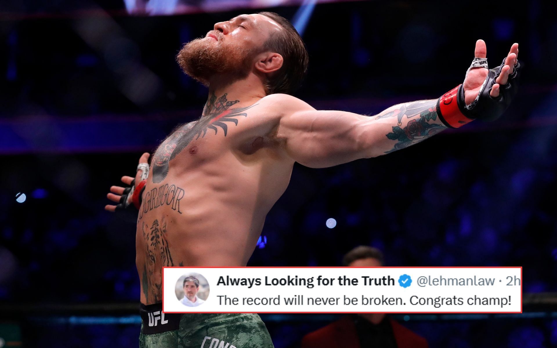 A picture of Conor McGregor (pictured) during before his UFC 246 come back. [Image courtesy: Getty Images] 
