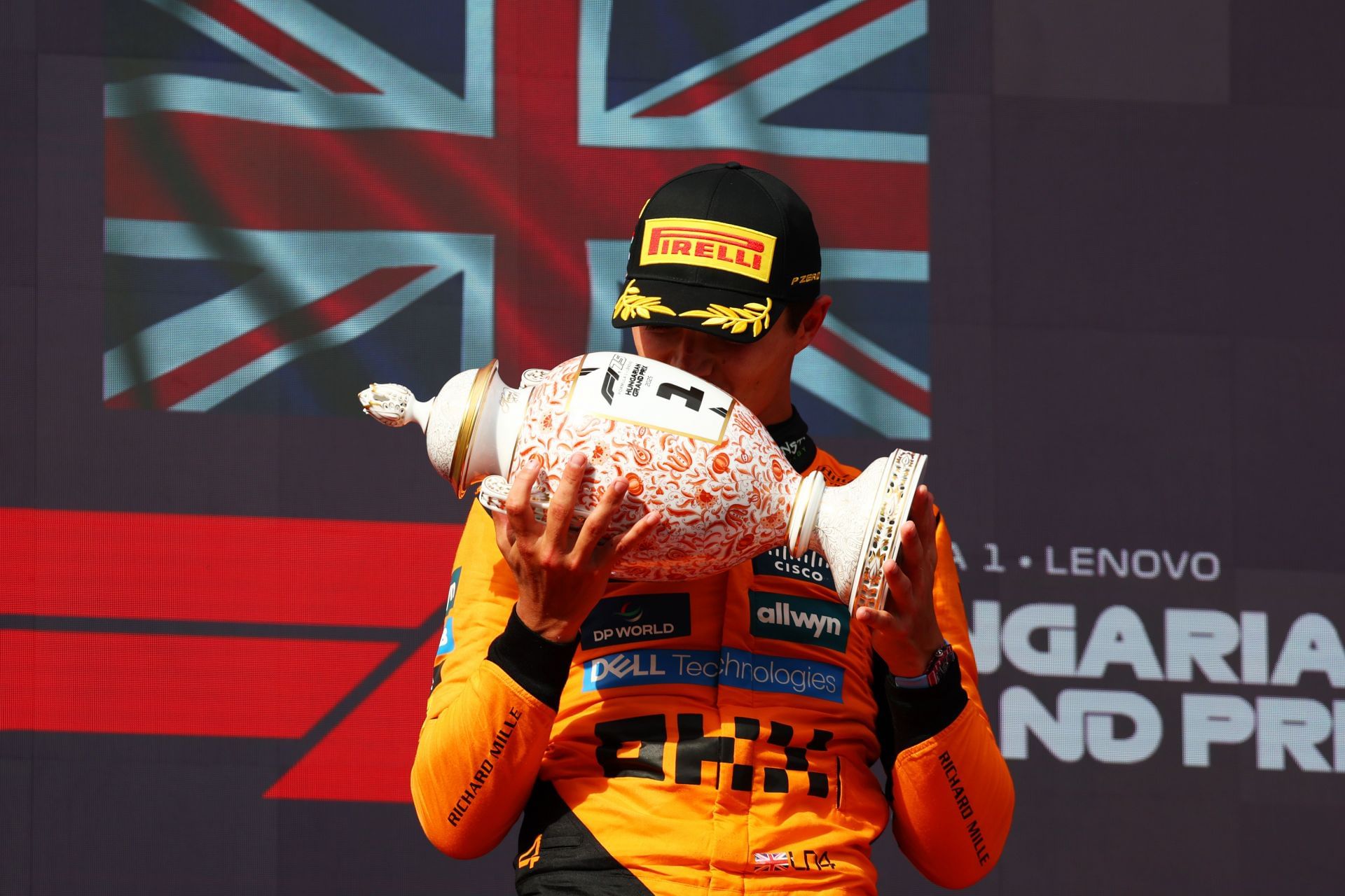 Lando Norris after the Hungarian Grand Prix - Source: Getty