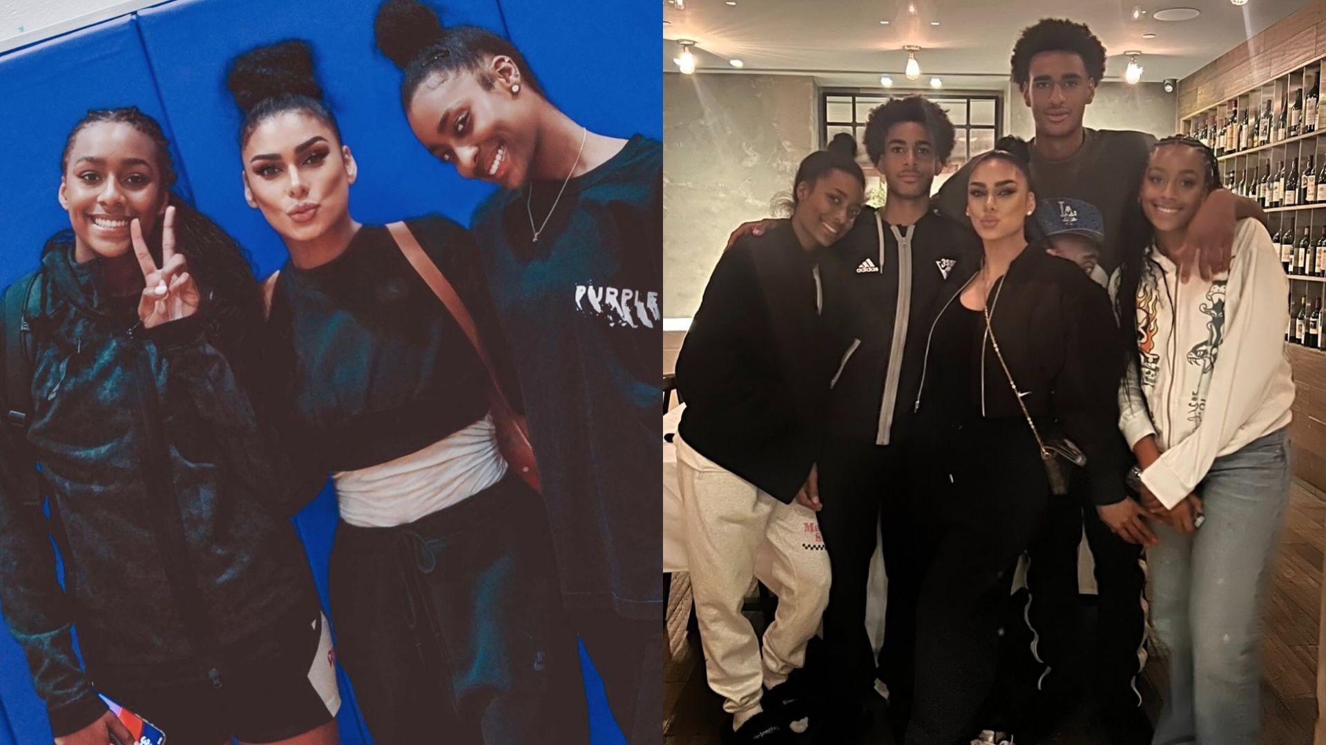 Hamiley Arenas with her family, including mom Laura Govan
