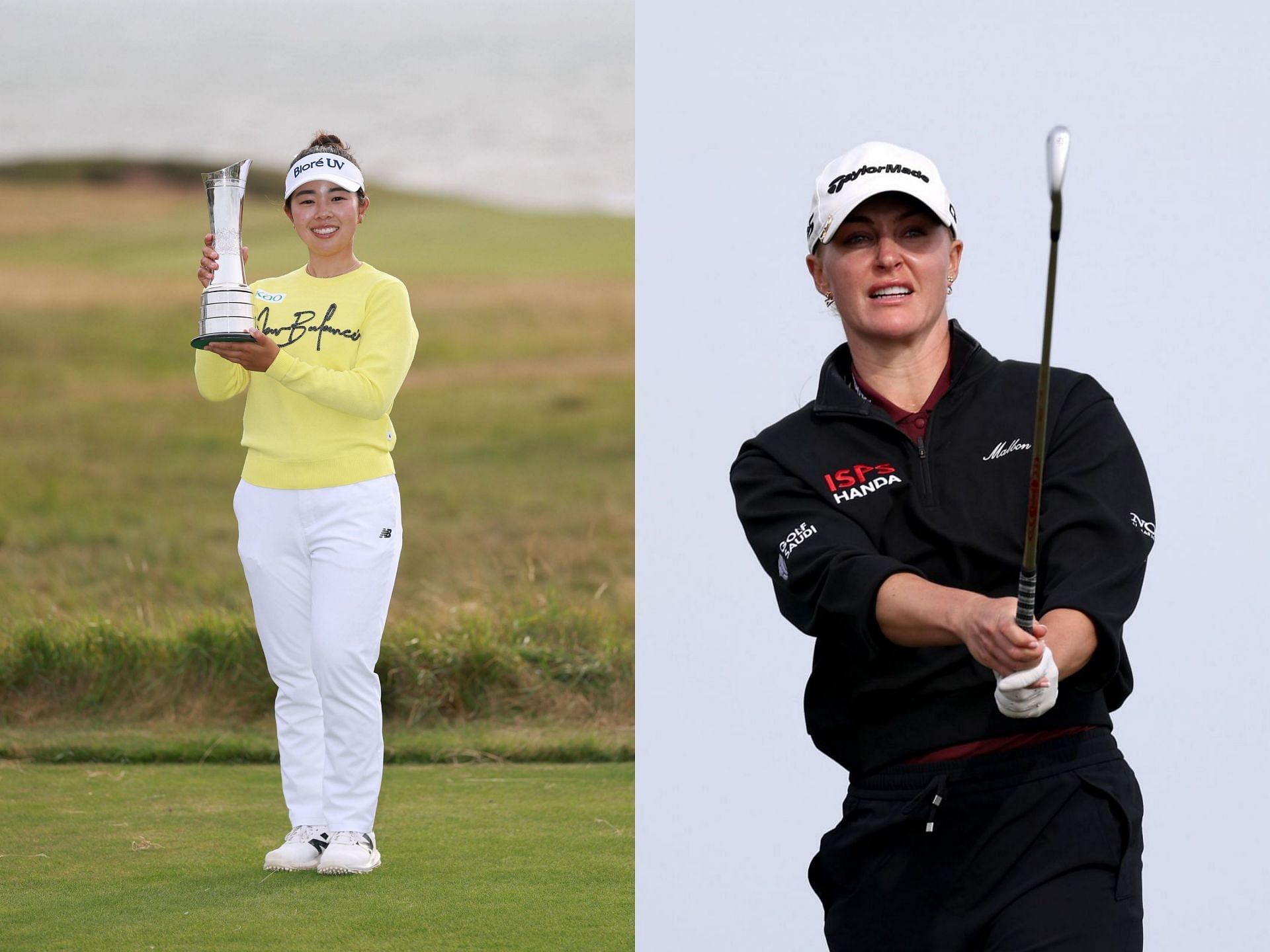 Charley Hull and Miyu Yamashita at the AIG Women