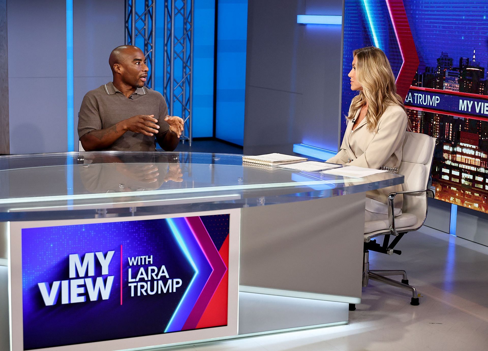 Charlamagne Tha God Visits &quot;My View With Lara Trump&quot; (Image via Getty)