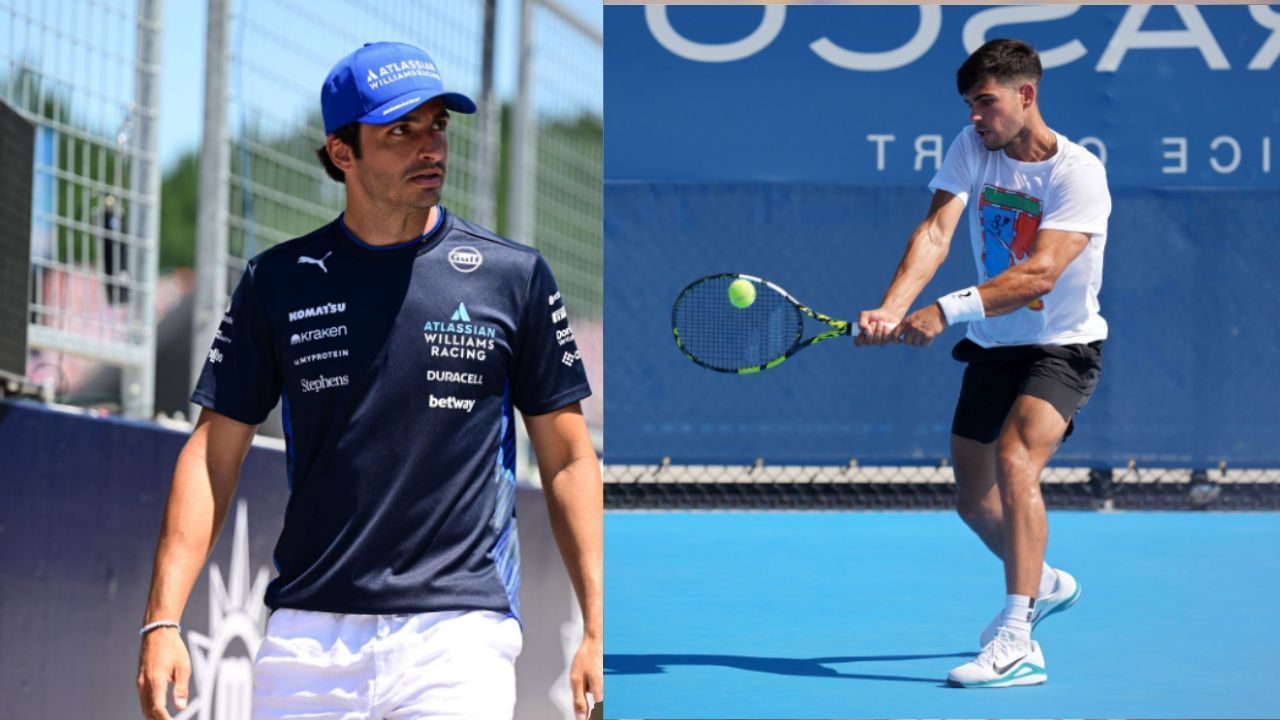 Carlos Sainz and Carlos Alcaraz