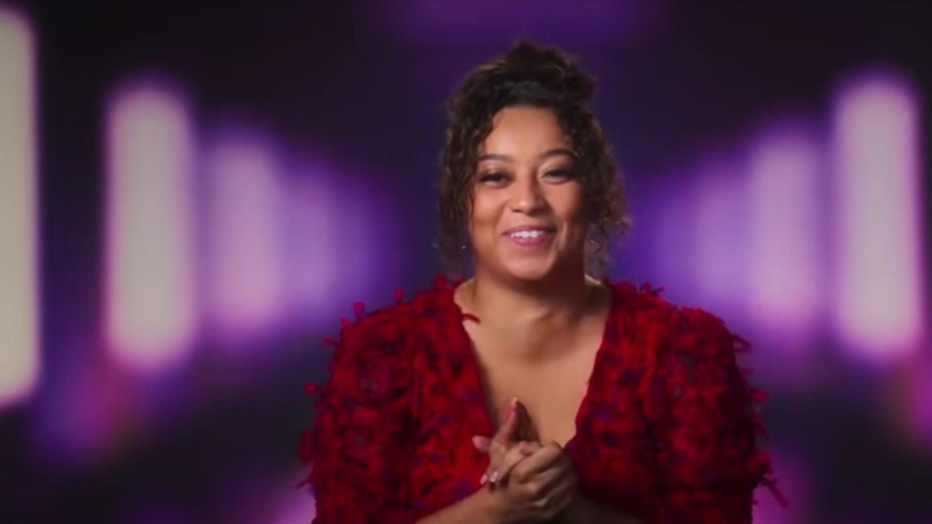 Love Is Blind UK contestant (Image via YouTube/Netflix)