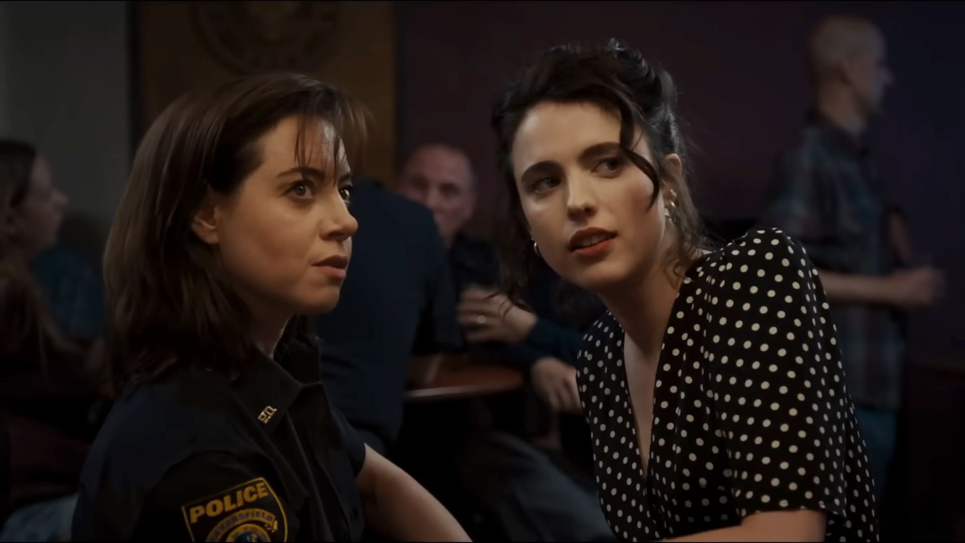 Aubrey Plaza and Margaret Qualley in Honey Don&#039;t! (Image via Focus Features)