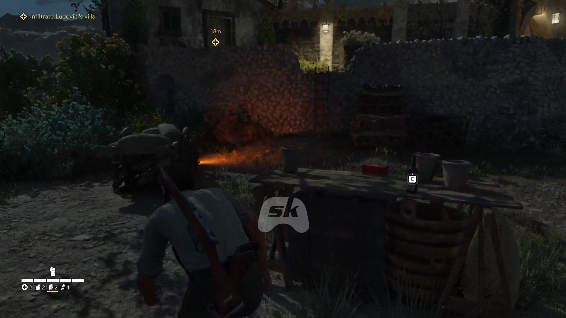 Climb the ladder to reach the workshop (Image via Sportskeeda Gaming // 2K)