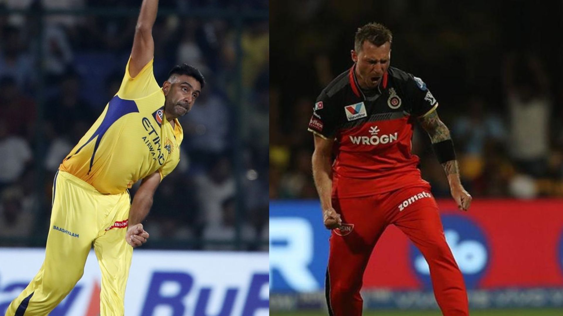 Ravichandran Ashwin and Dale Steyn in action in IPL (Image Credits: Getty/royalchallengers.com)