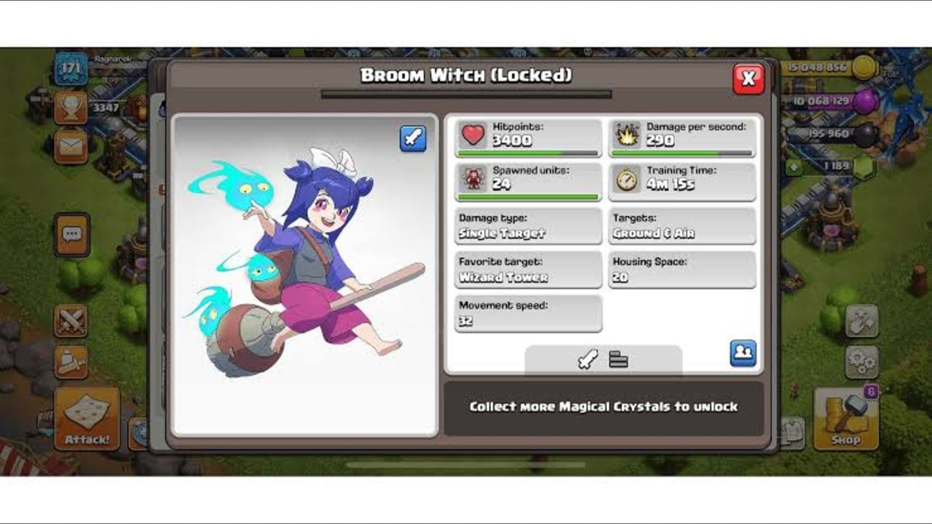 Broom Witch is returning to Clash of Clans Clashiversary (Image via Supercell)