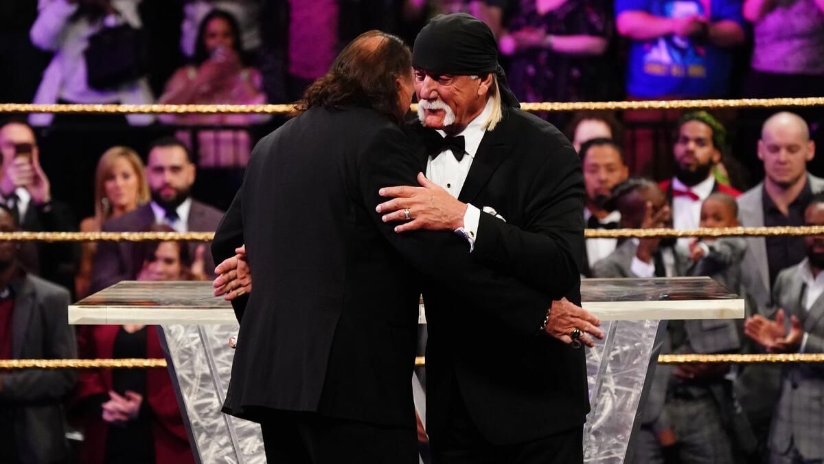 Brutus Beefcake (left) and Hulk Hogan (right) [Image Credit: wwe.com]