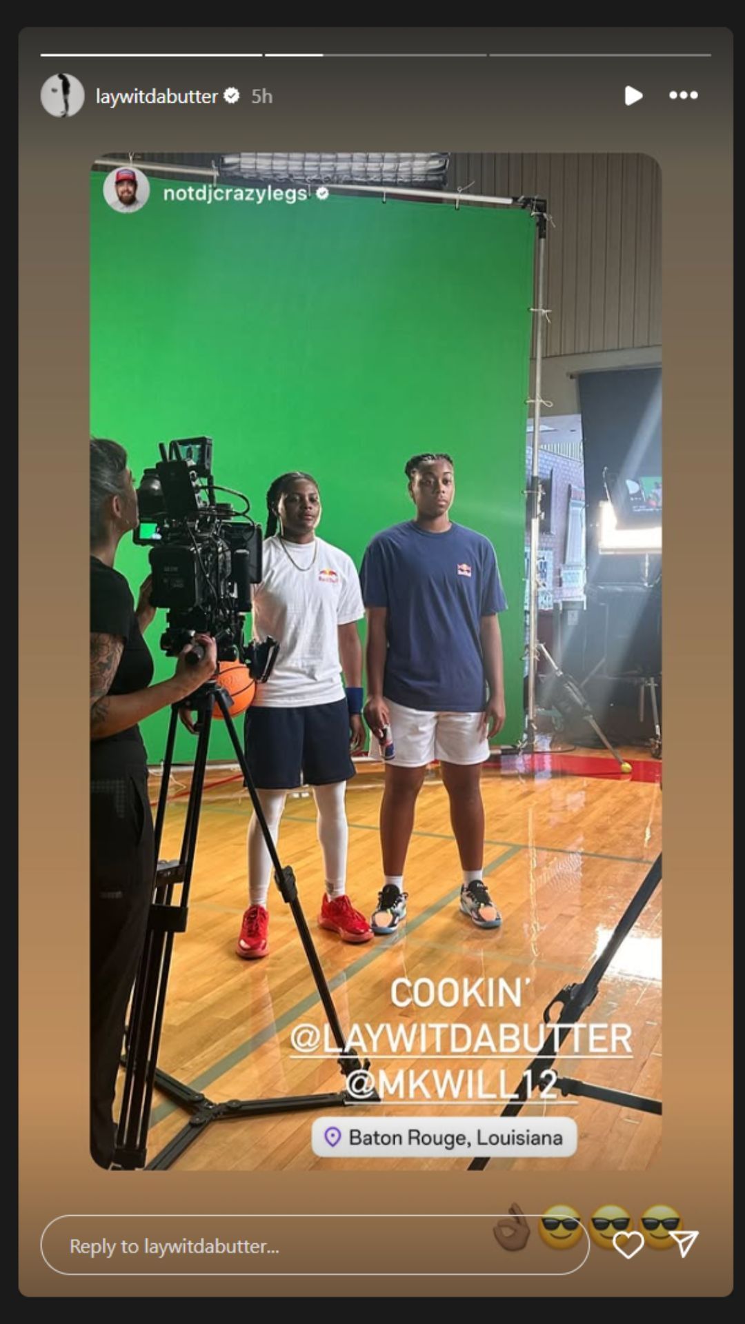 Screenshot via Instagram stories (@laywitdabutter/IG)