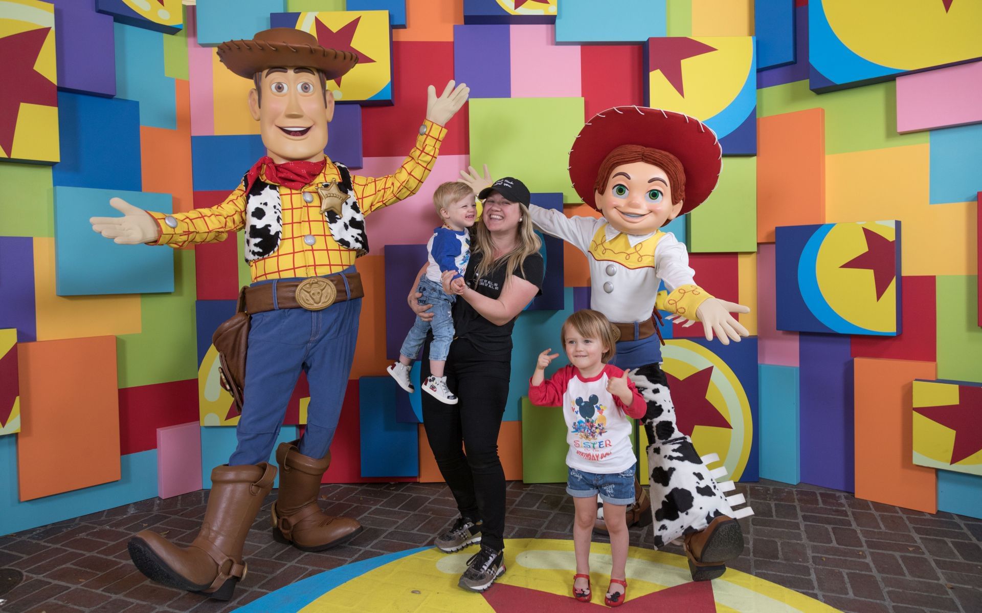 Kelly Clarkson &amp; Kids Meet Pixar Pals At First-Ever &quot;Pixar Fest&quot; At Disneyland - Source: Getty