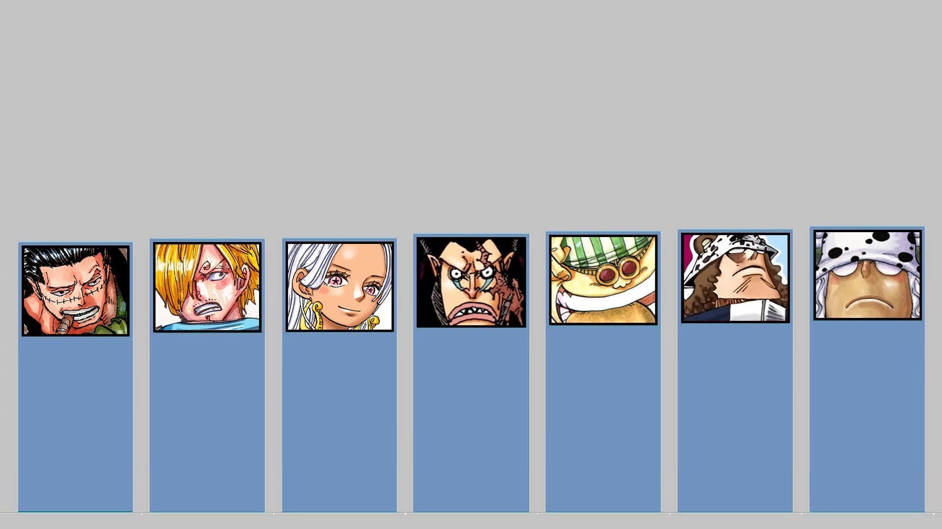 Left to right, positions from 56th to 50th (Image via Shueisha)