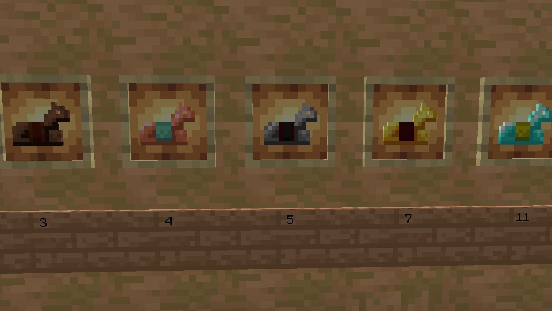 Horse armor value comparison (Image via Mojang)