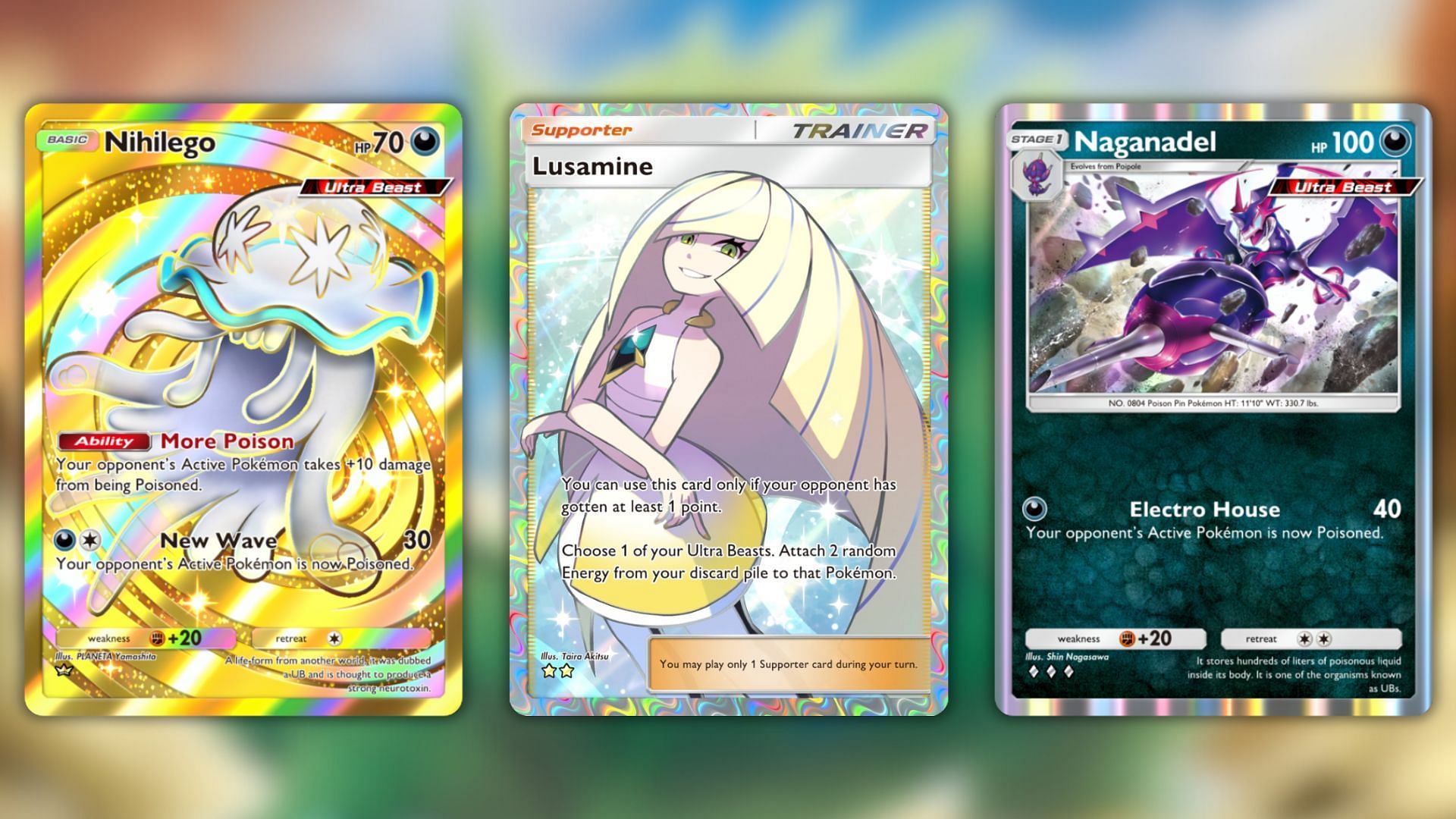 Best supporting cards in this deck (Image via The Pokemon Company)