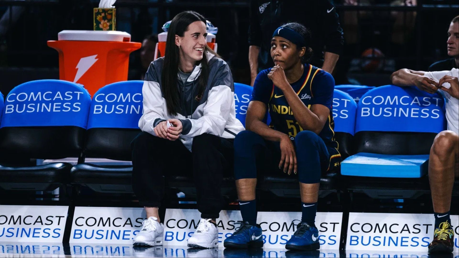Caitlin Clark continues mocking Sydney Colson