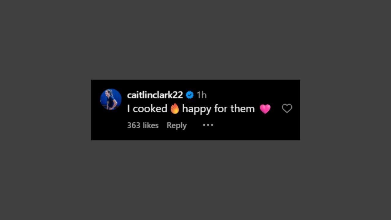 Caitlin Clark expresses pride in predicting Swift-Kelce marriage. (Credits: @espnw/Instagram)