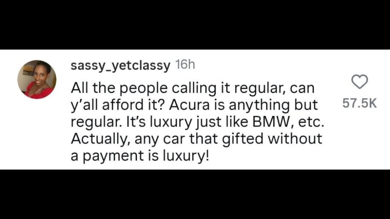 Fan commented on MGK giting his daughter Acura. (Image via IG/@TheShadeRoom)