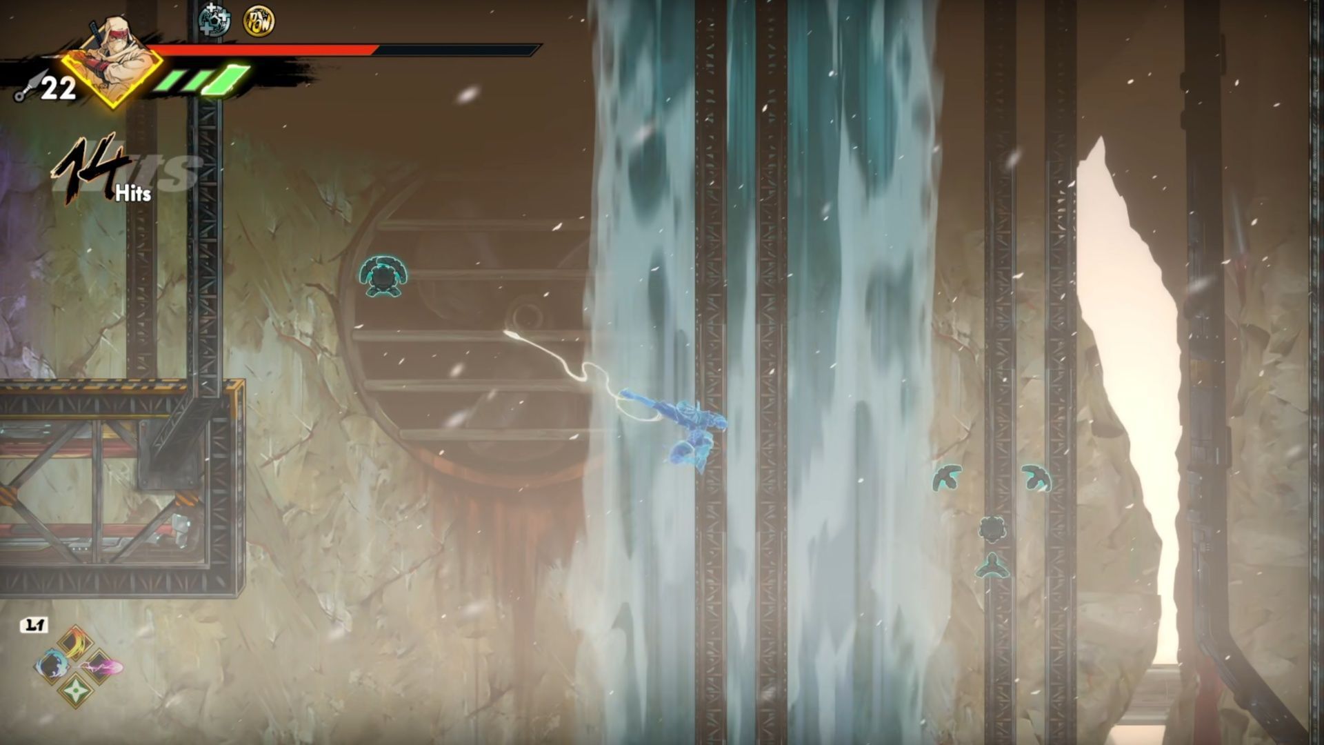 Come back with grappling hooks and you can do one of the most frustrating movement puzzles as a treat (Image via SEGA)