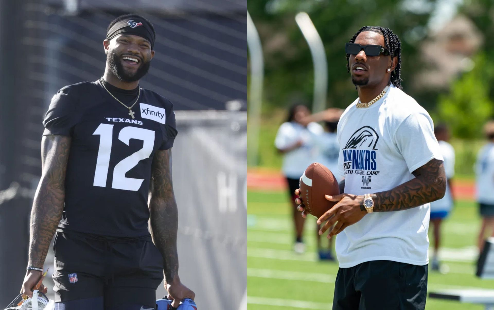 Nico Collins or Malik Nabers: Which star WR should I draft in Fantasy Football 2025? (Credits: IMAGN)