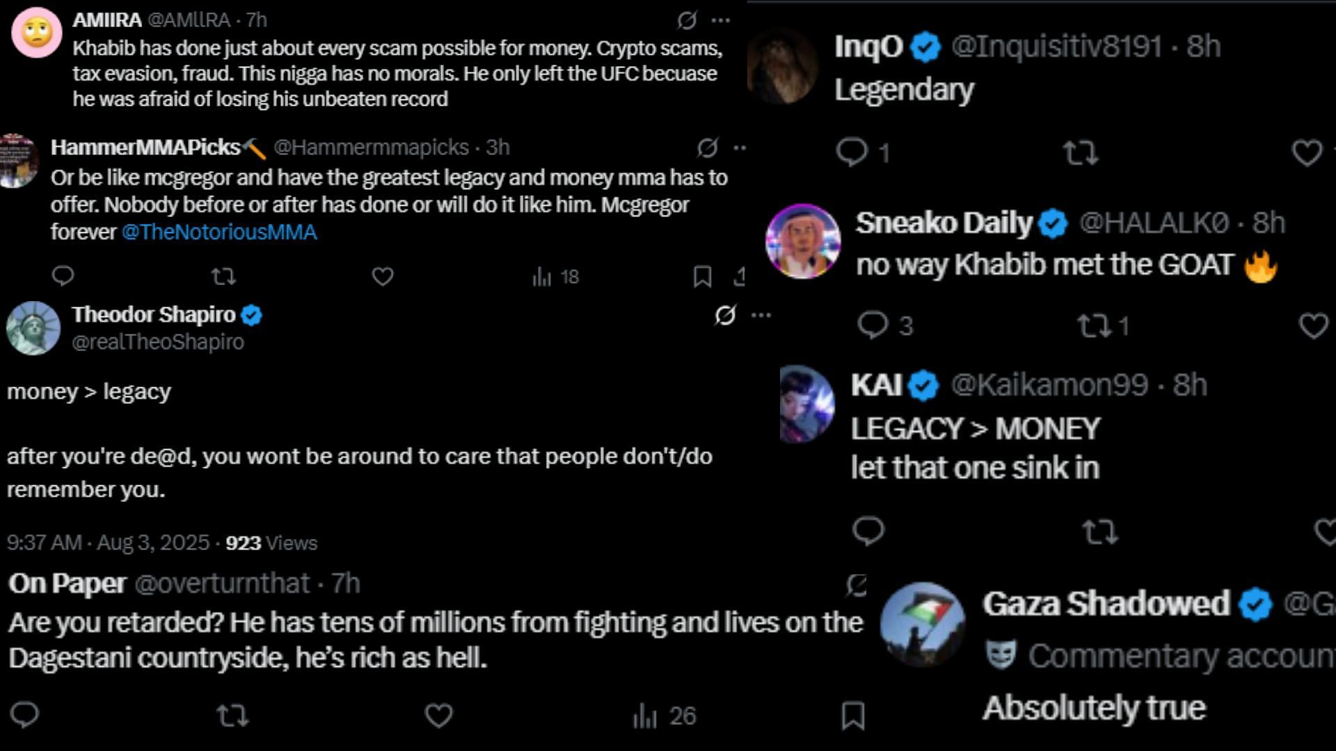 Fan comments. [Screenshots courtesy: @sneako on X]