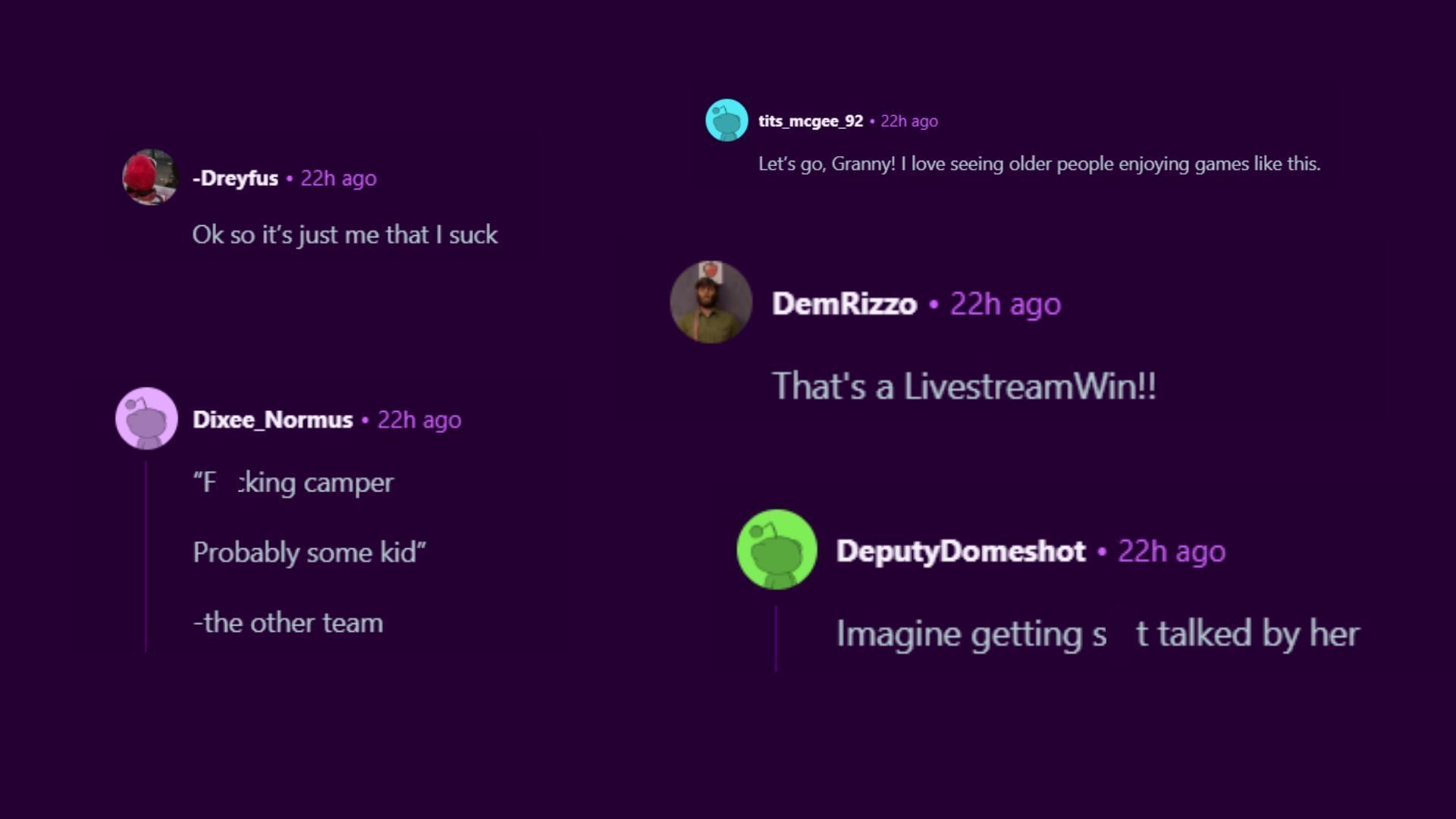 More reactions to i_olga&#039;s Counter-Strike 2 gameplay (Images via r/LivestreamFail/Reddit)