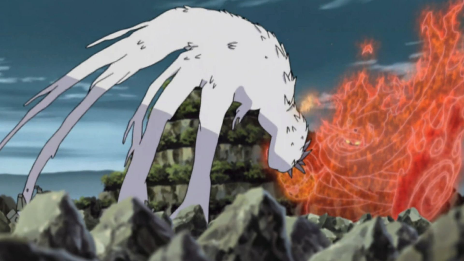 Itachi sealing Orochimaru (Image via Studio Pierrot)