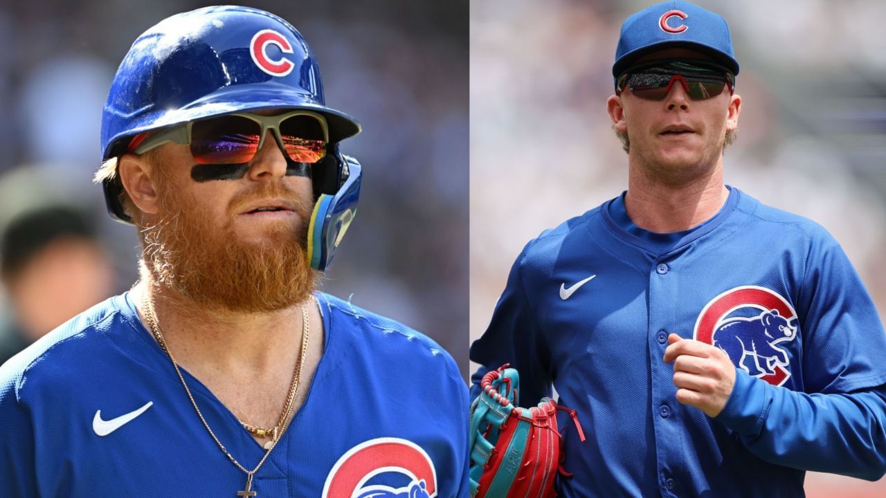 Justin Turner (L), Pete Crow-Armstrong (R) (Images from - Getty)