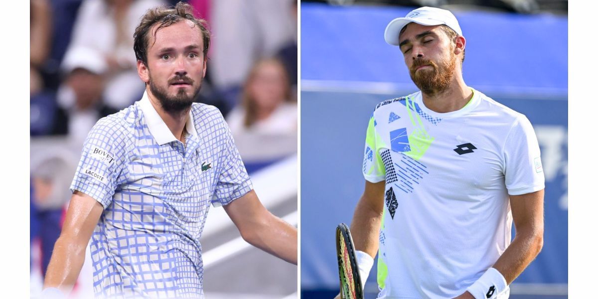 Daniil Medvedev (L) and Benjamin Bonzi (R) (Image Source: Getty)