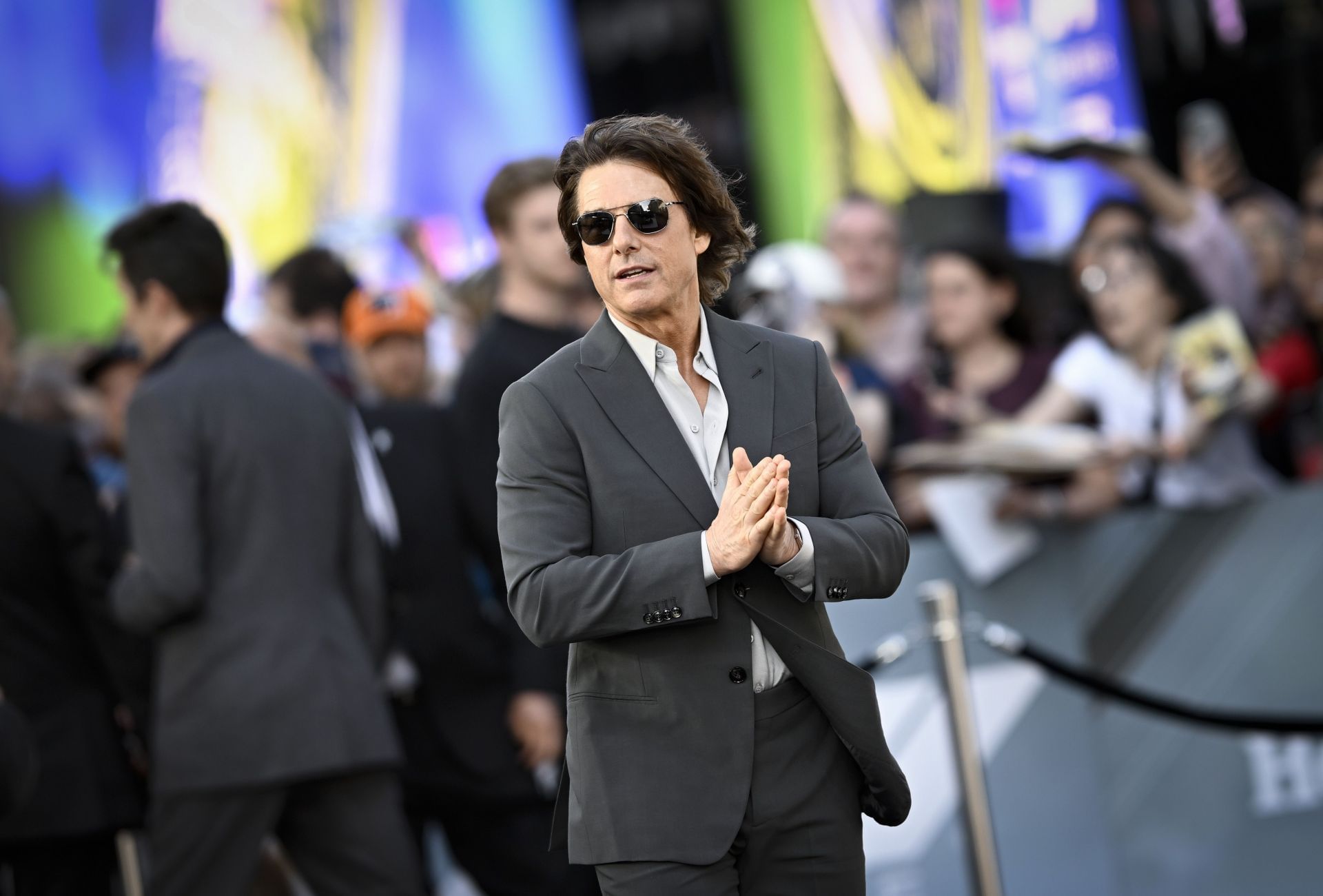 Tom Cruise attends the premiere of &quot;F1: The Movie&quot; at Cineworld Leicester Square on June 23, 2025. (Image via Getty)